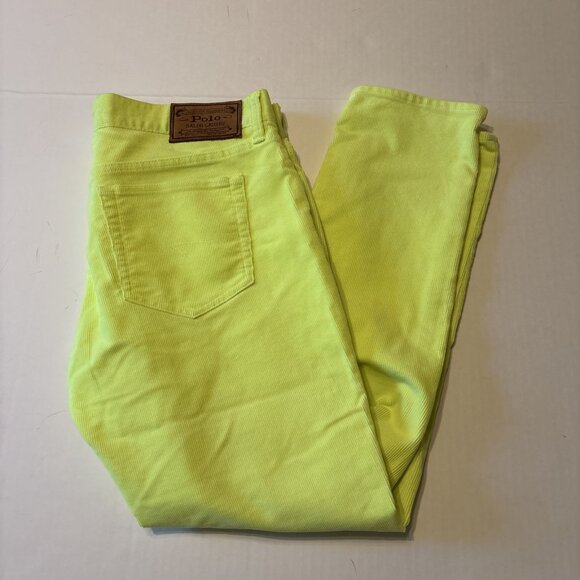 Polo Ralph Lauren Pants - polo ralph lauren Yellow Tompkins Skinny Crop Cords Size 30 Women’s Preppy